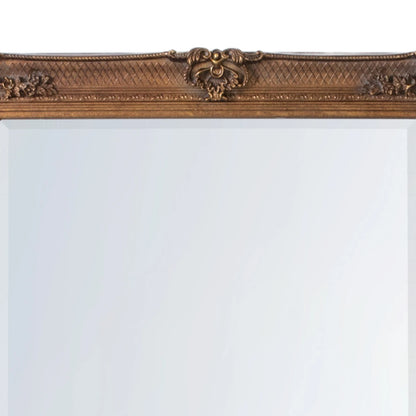 Large Ornate Rectangular Gold Leaner Mirror 165x79.5x6.5cm – Click Style