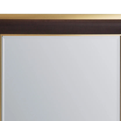 Large Rectangular Black & Gold Wall Mirror 110.5x80x3cm – Click Style