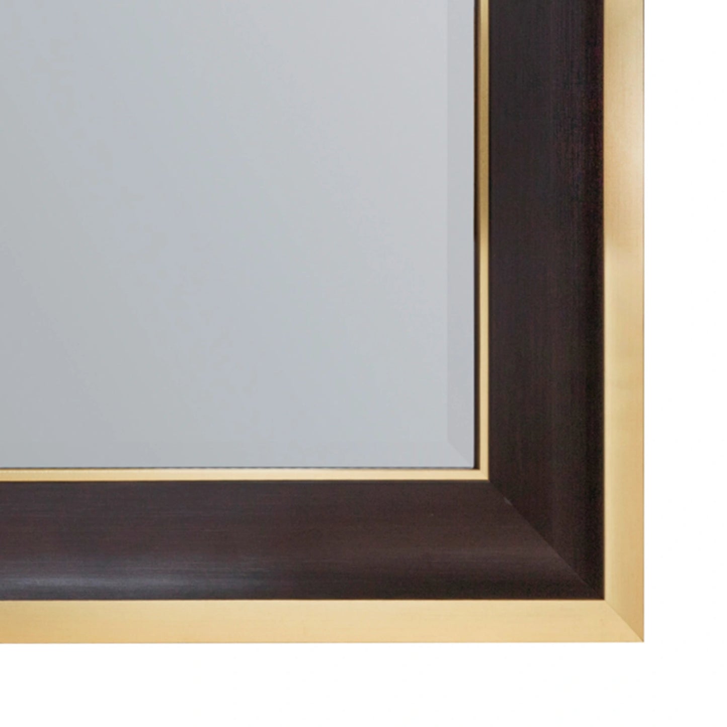 Large Rectangular Black & Gold Wall Mirror 110.5x80x3cm – Click Style