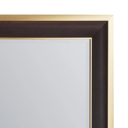 Large Rectangular Black & Gold Wall Mirror 110.5x80x3cm – Click Style