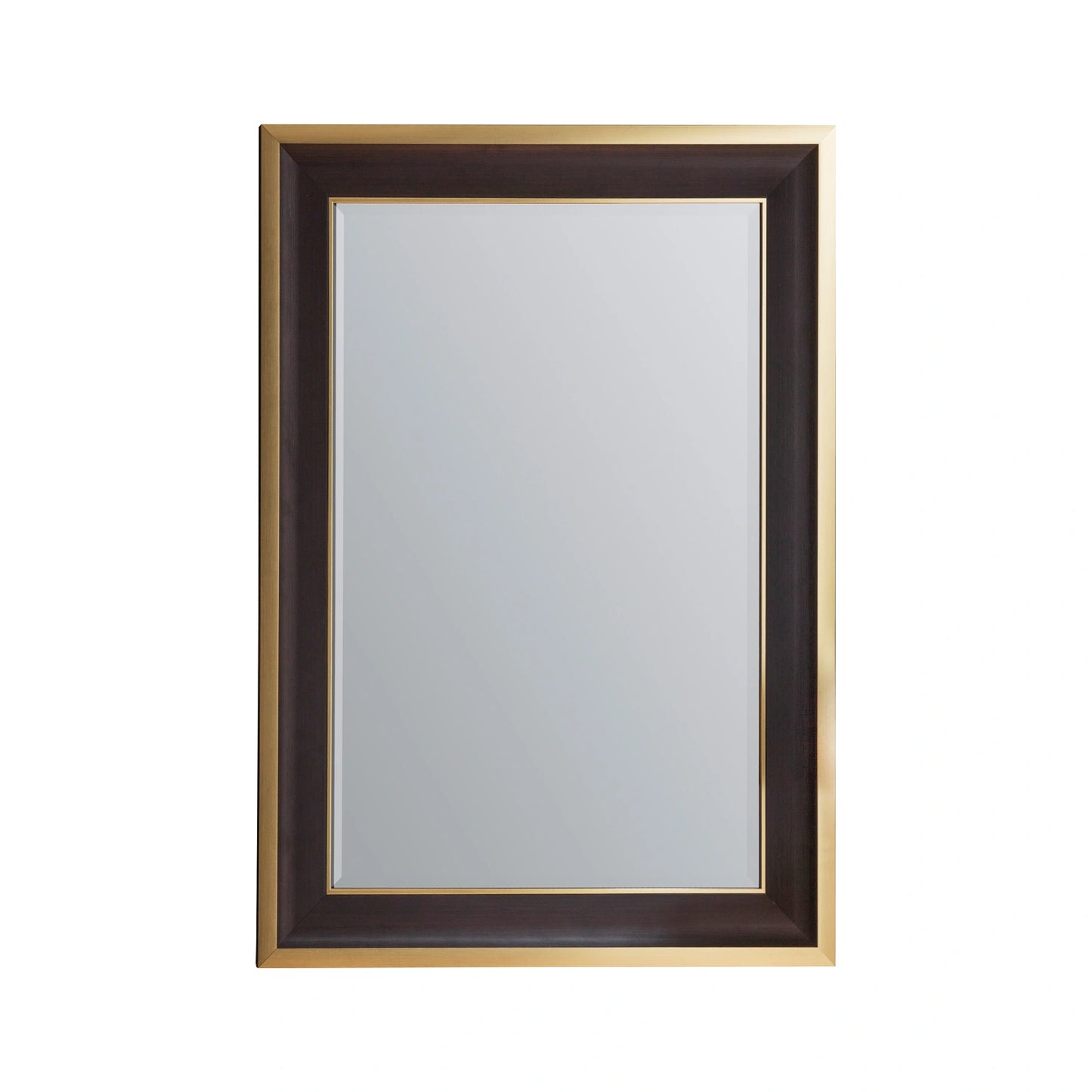 Large Rectangular Black & Gold Wall Mirror 110.5x80x3cm – Click Style