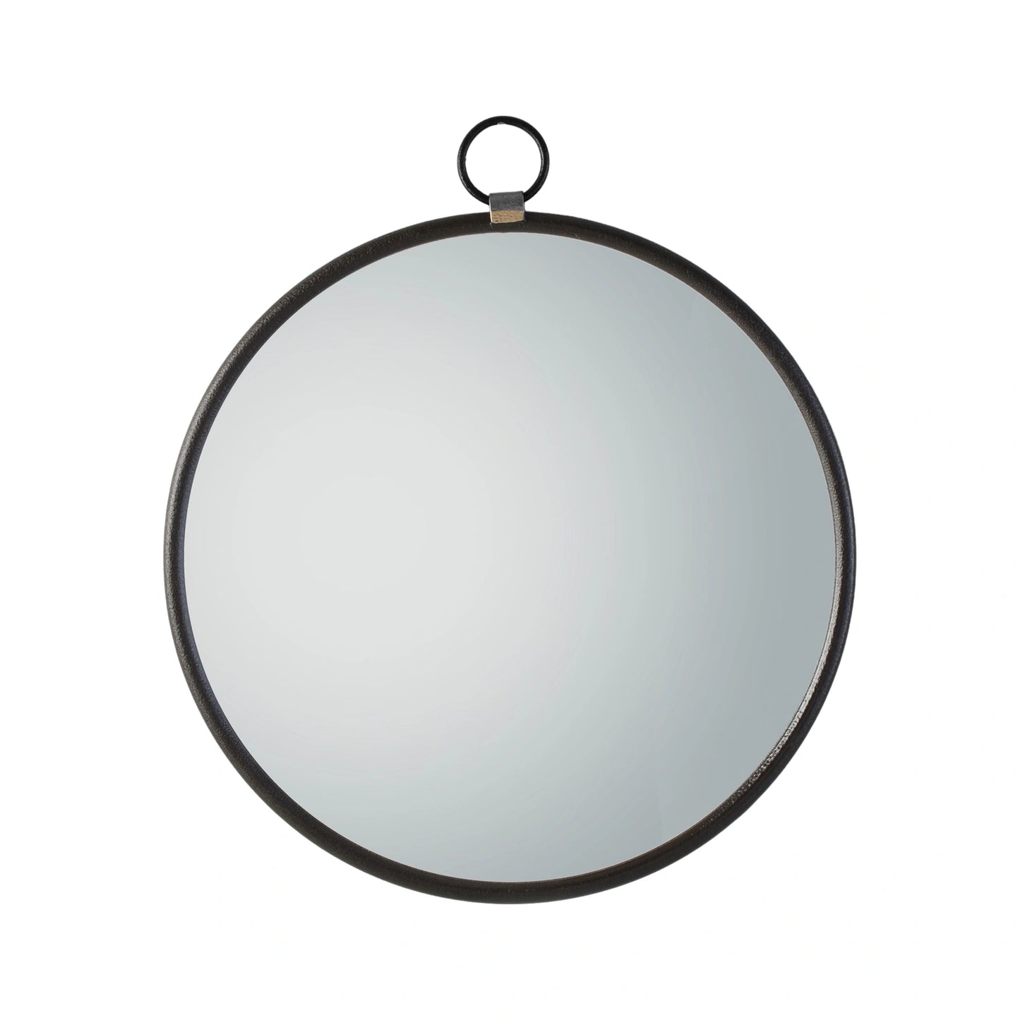 Large Round Black Industrial Pocket Watch Wall Mirror 61x2cm – Click Style