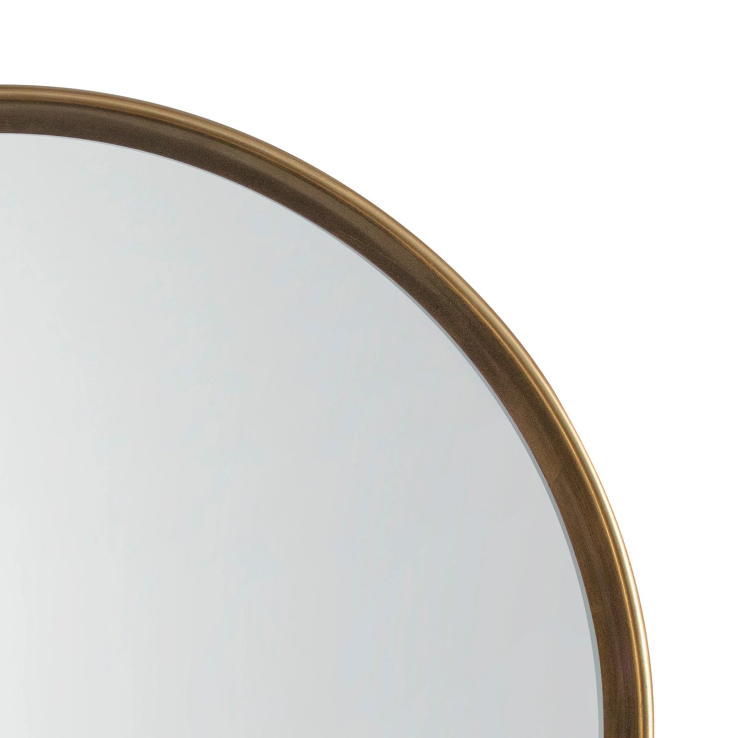 Large Round Deep Edge Gold Wall Mirror 95x9cm – Click Style