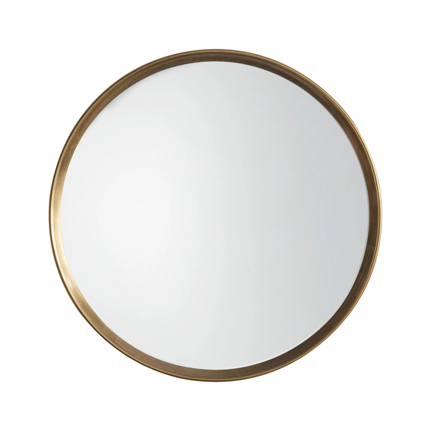 Large Round Deep Edge Gold Wall Mirror 95x9cm – Click Style