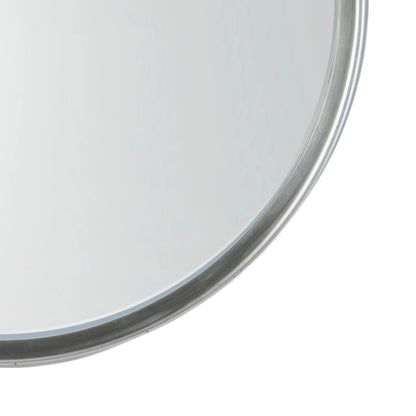 Large Round Deep Edge Silver Wall Mirror 95x9cm – Click Style