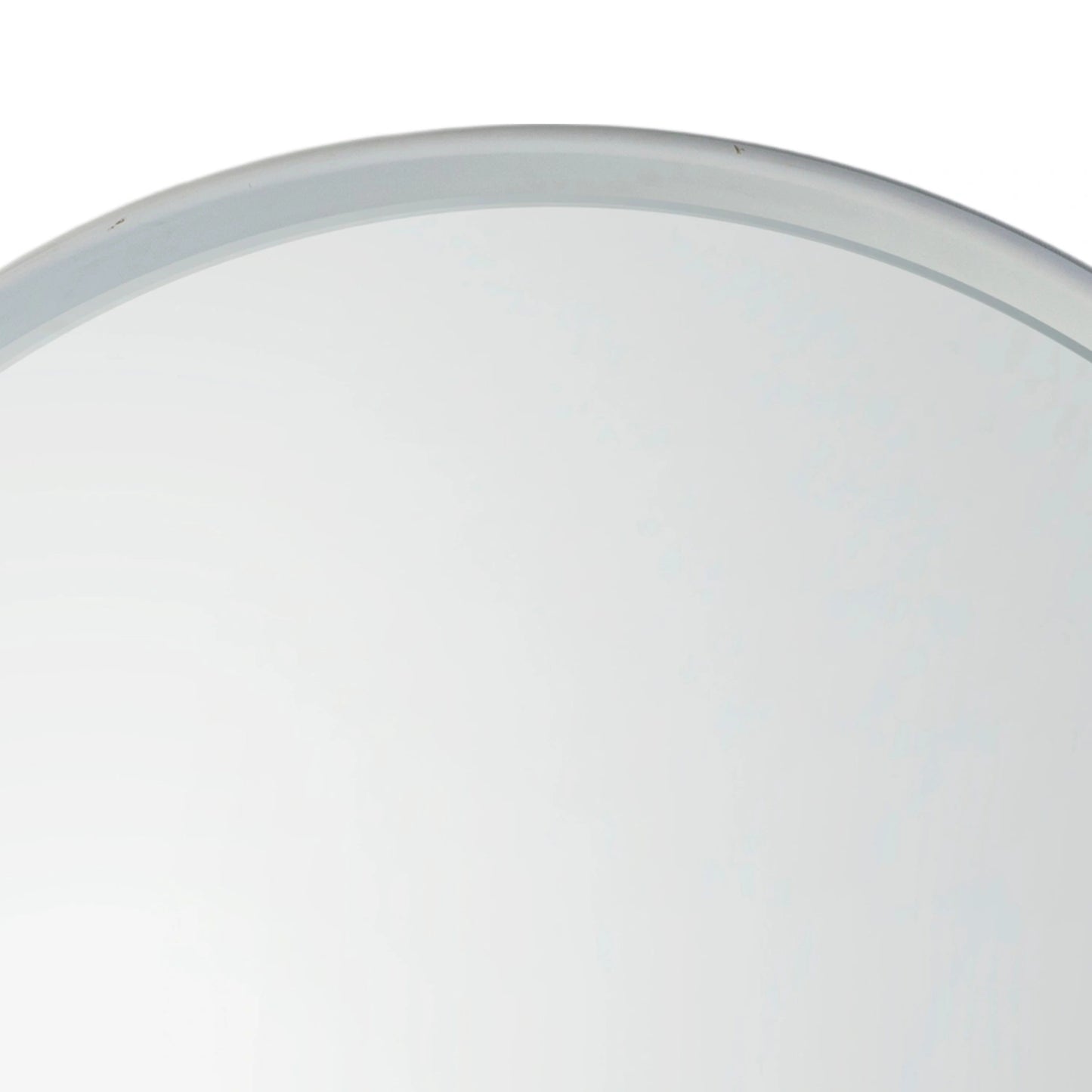 Large Round Deep Edge White Wall Mirror 95x9cm – Click Style