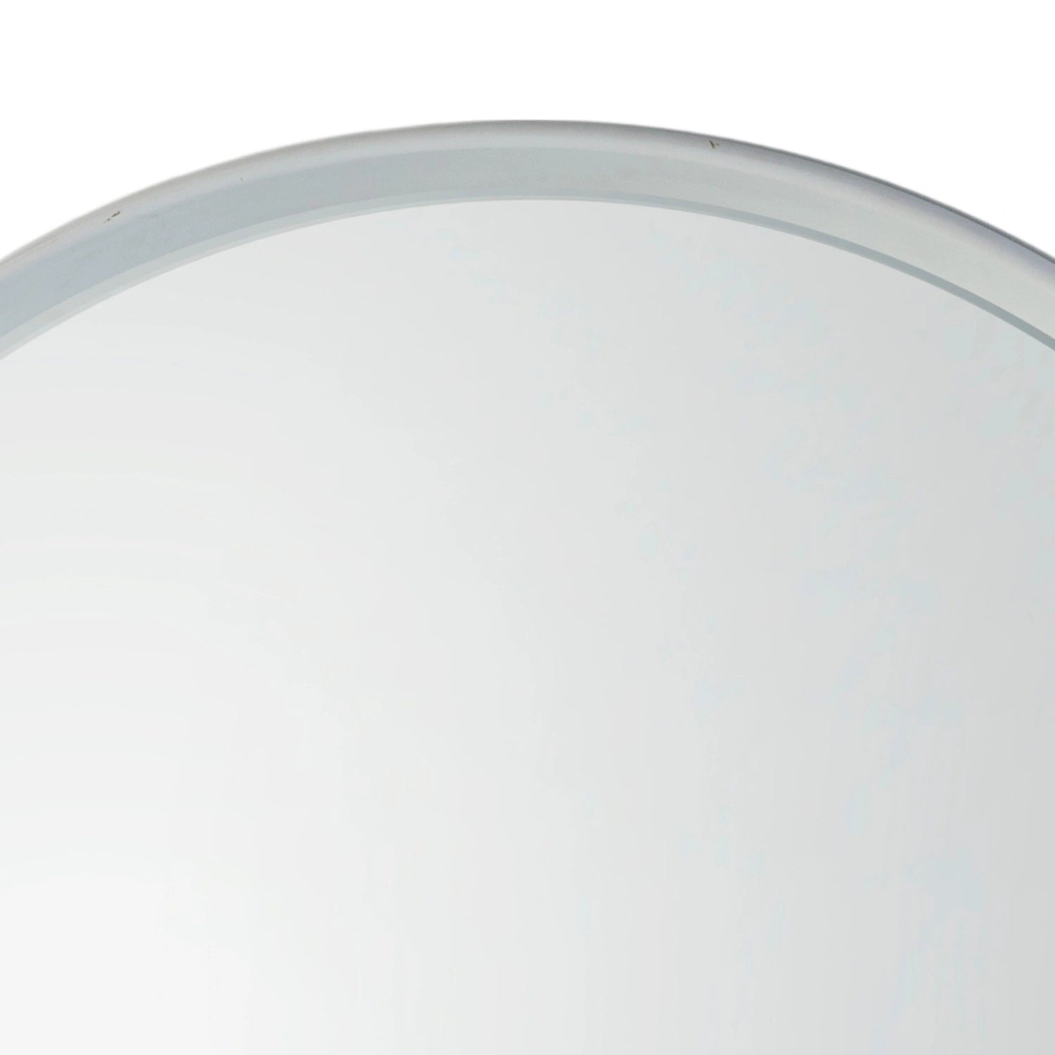 Large Round Deep Edge White Wall Mirror 95x9cm – Click Style