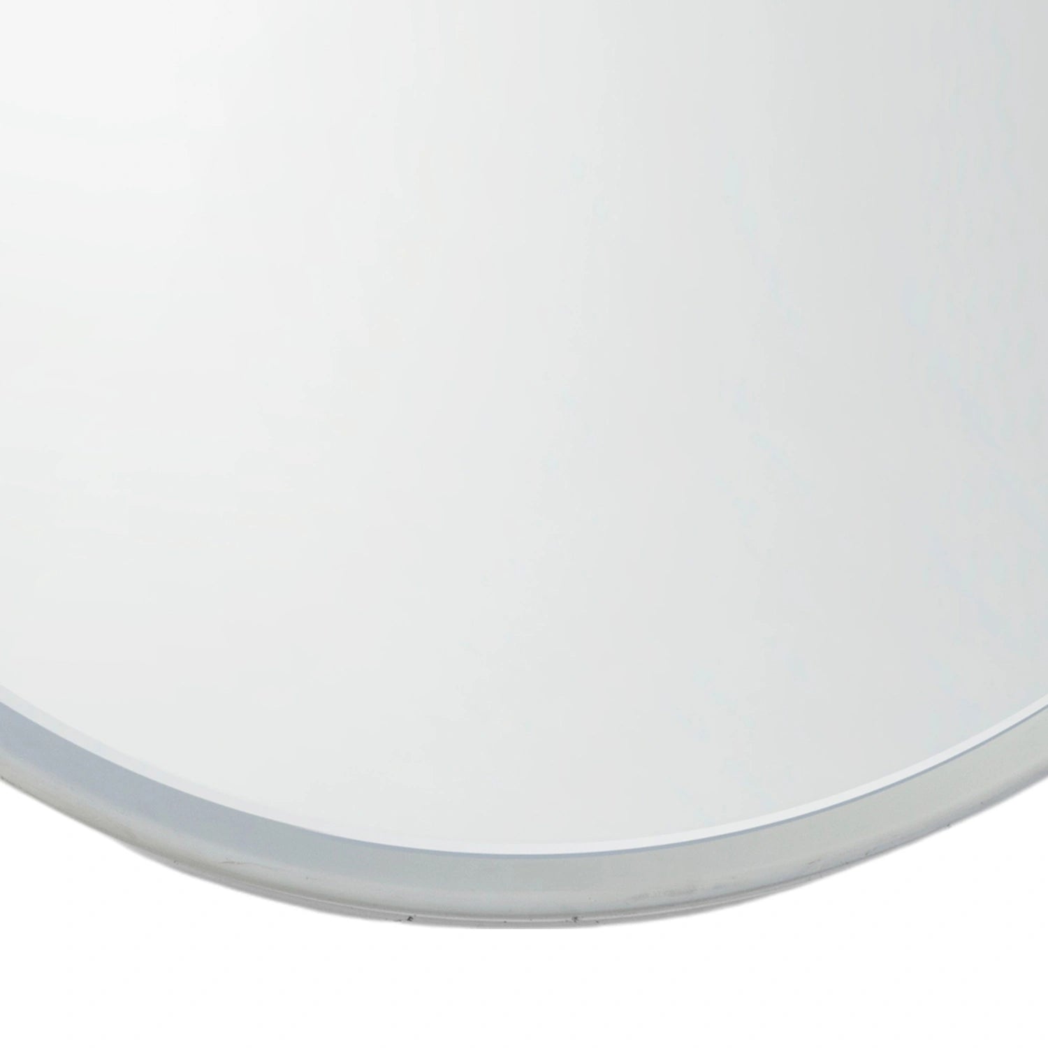 Large Round Deep Edge White Wall Mirror 95x9cm – Click Style