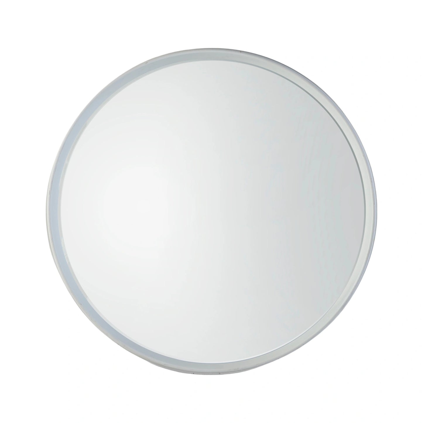 Large Round Deep Edge White Wall Mirror 95x9cm – Click Style