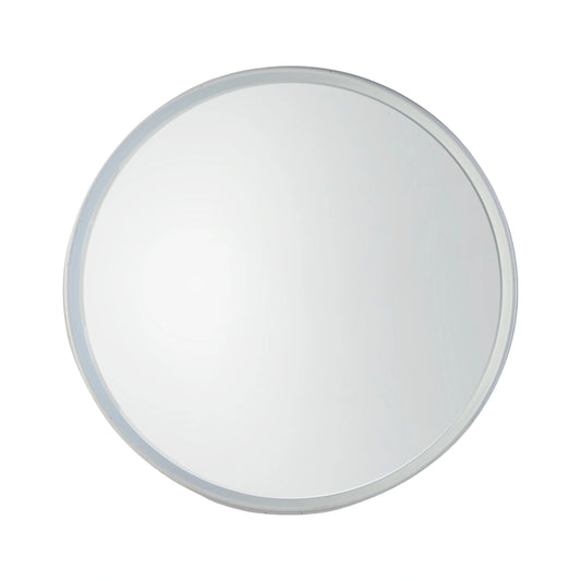 Large Round Deep Edge White Wall Mirror 95x9cm – Click Style