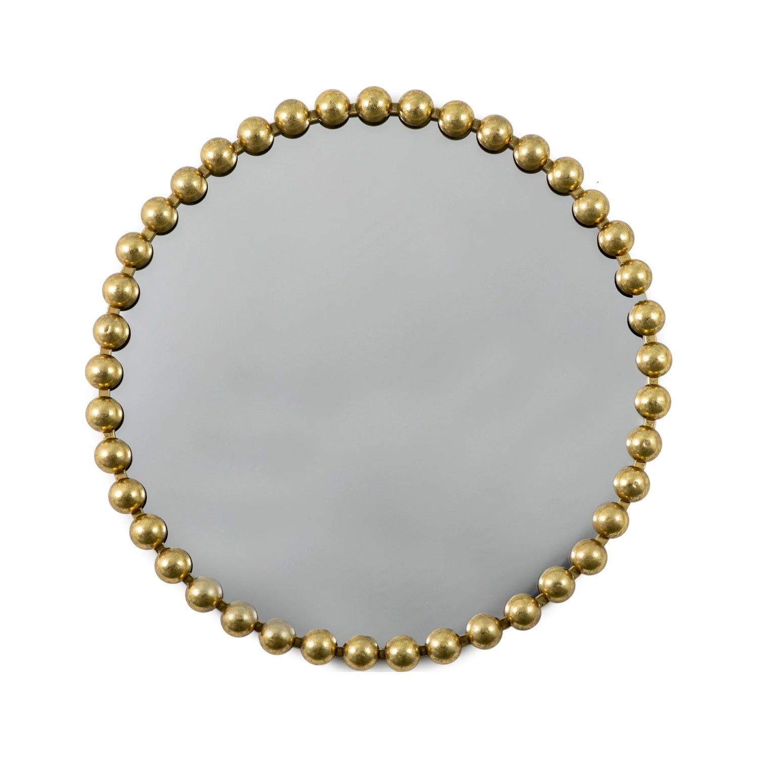 Large Round Gold Bobbin Wall Mirror 80x5cm – Click Style