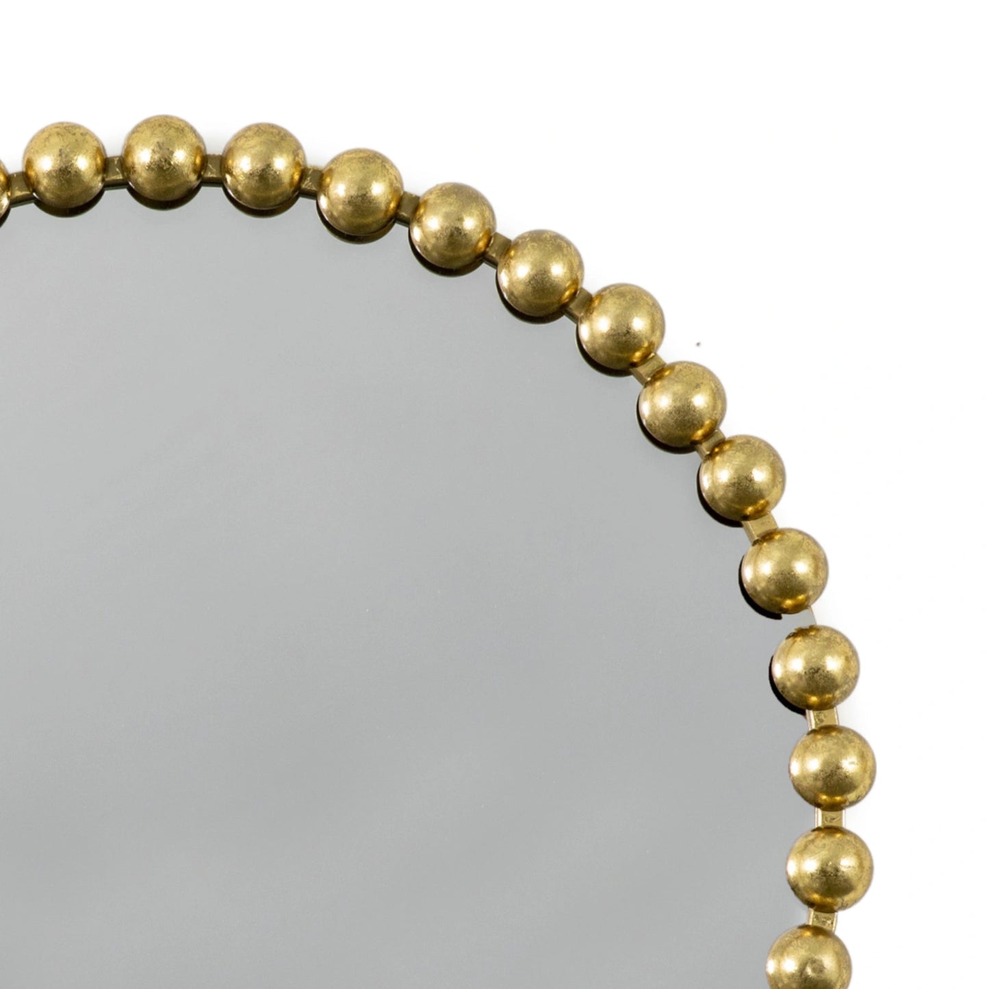 Large Round Gold Bobbin Wall Mirror 80x5cm – Click Style