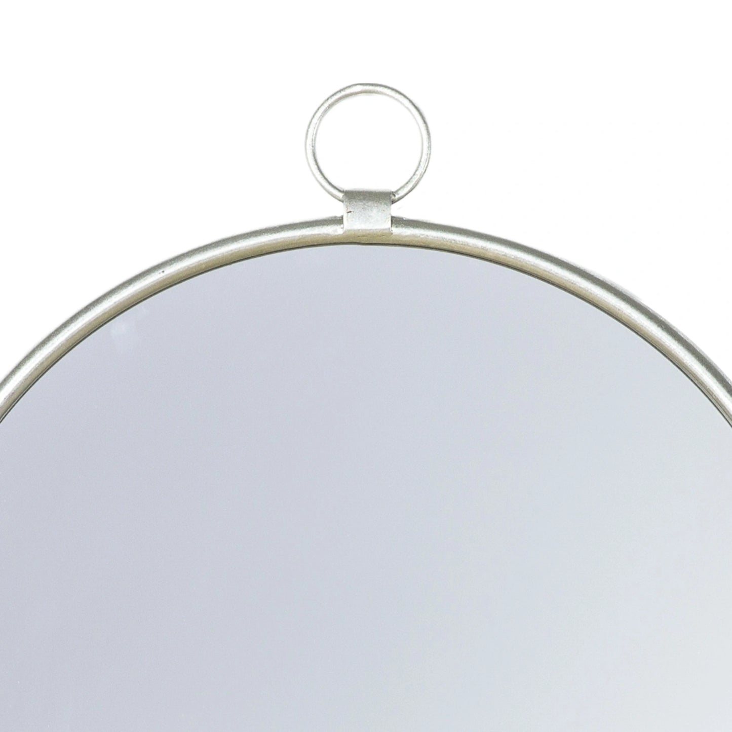 Large Round Silver Industrial Pocket Watch Wall Mirror 61x2cm – Click Style