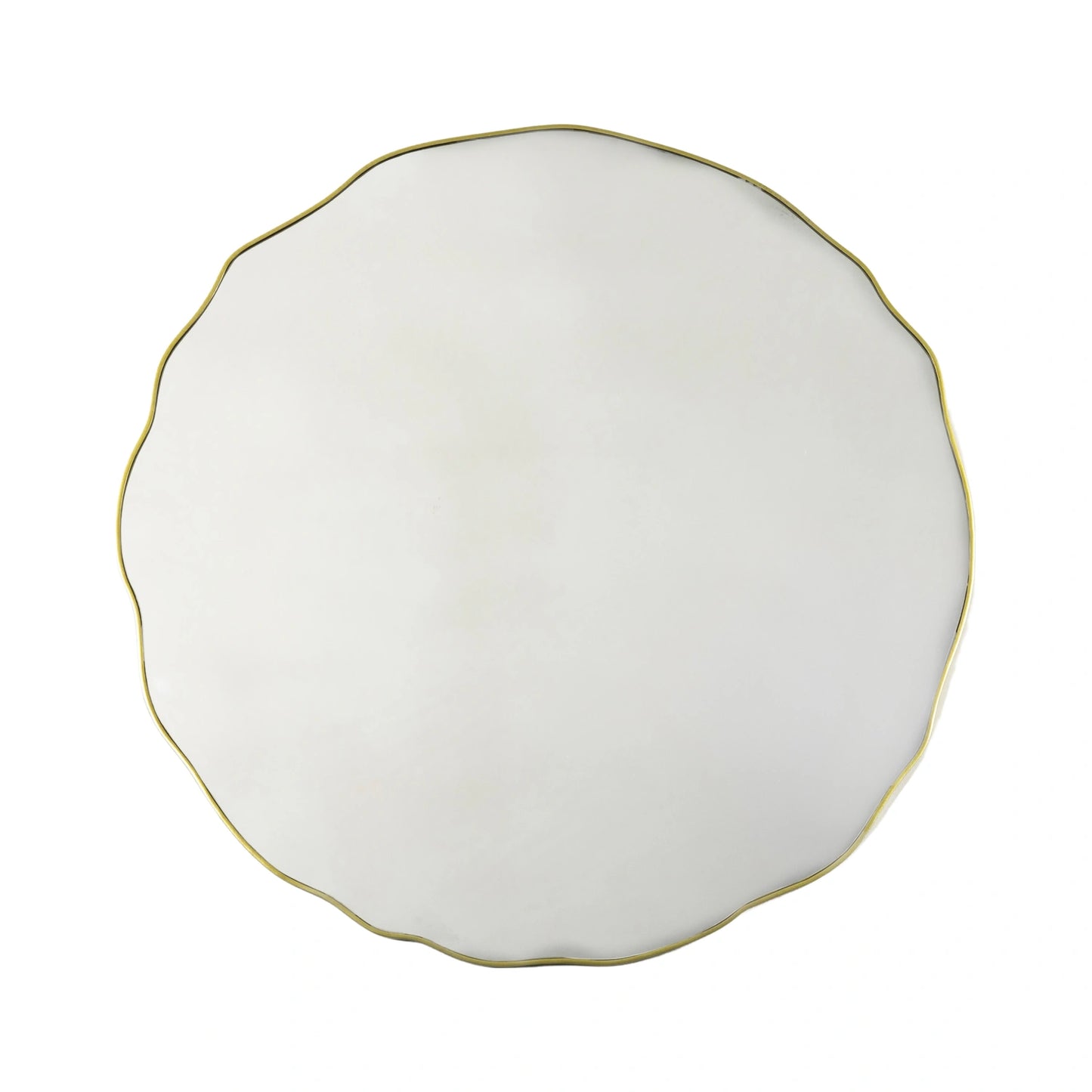 Large Round Wavy Edged Gold Wall Mirror 101.6x1.8cm – Click Style