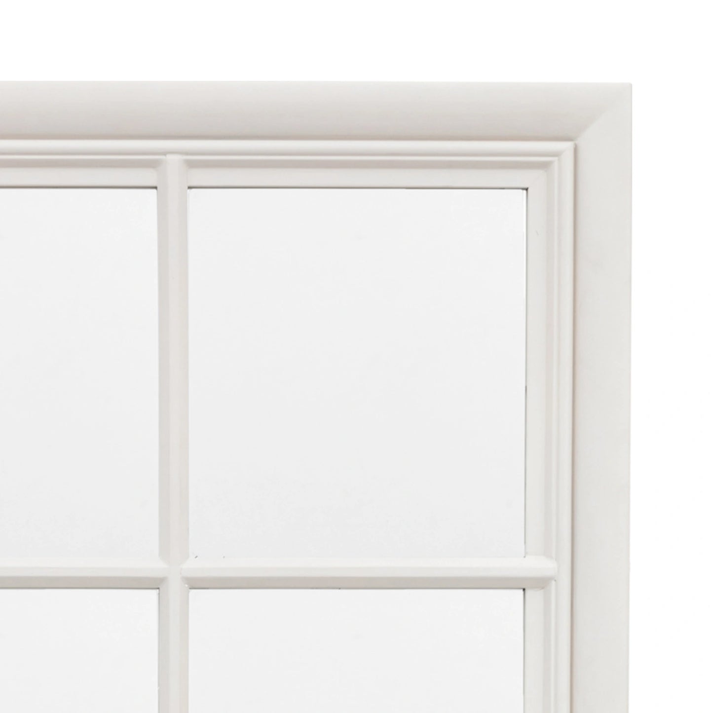 Large Traditional Rectangular Matt Stone Window Wall Mirror 130x95x3.2cm – Click Style