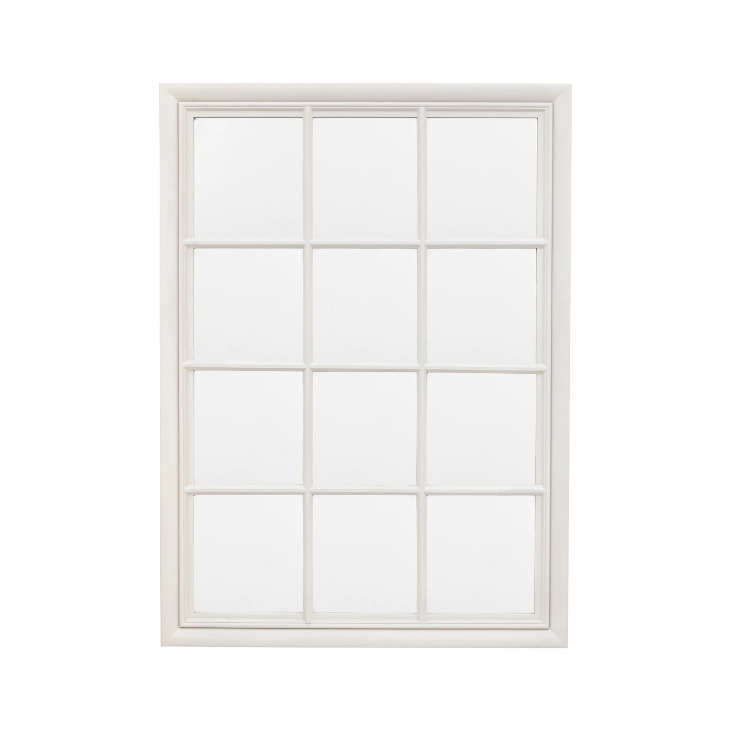 Large Traditional Rectangular Matt Stone Window Wall Mirror 130x95x3.2cm – Click Style