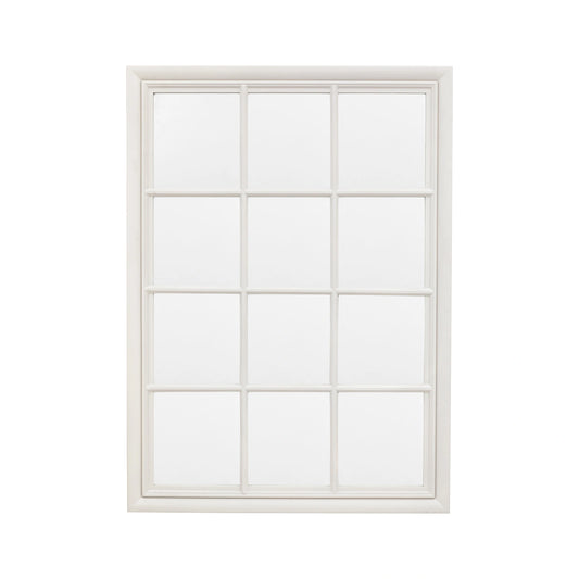 Large Traditional Rectangular Matt Stone Window Wall Mirror 130x95x3.2cm – Click Style