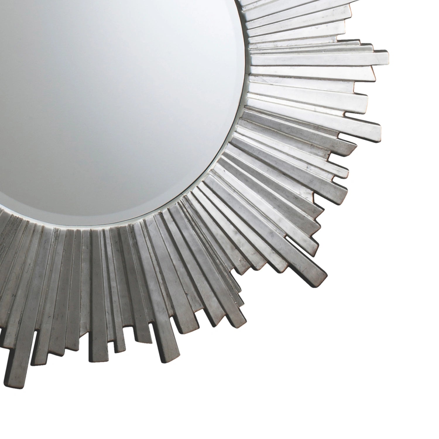 Layla Round Silver Starburst Wall Mirror 100x100x3cm – Click Style