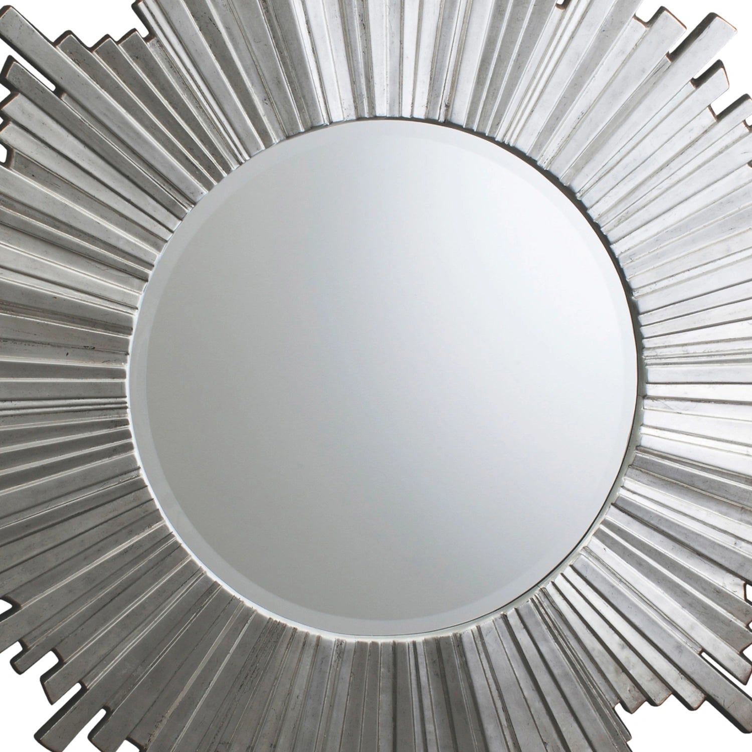 Layla Round Silver Starburst Wall Mirror 100x100x3cm – Click Style