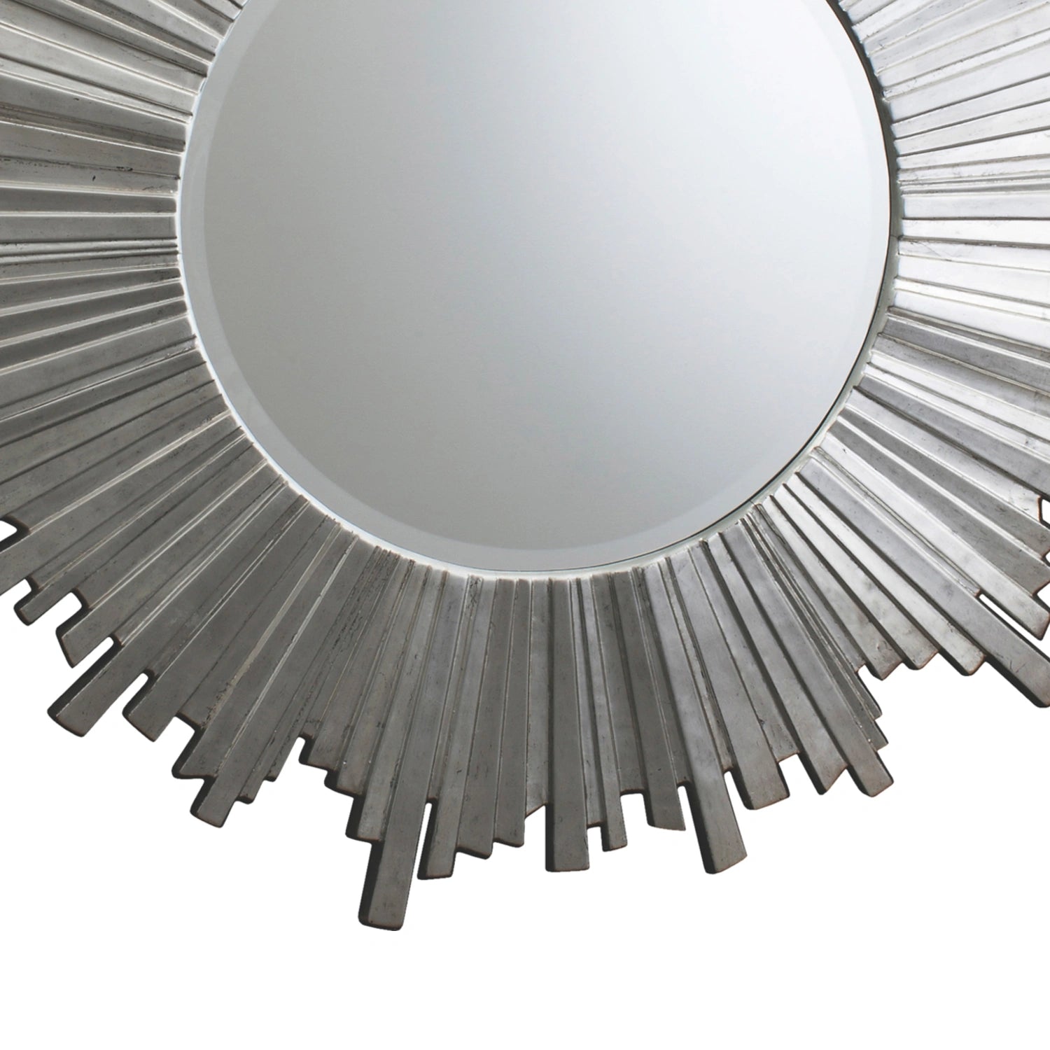 Layla Round Silver Starburst Wall Mirror 100x100x3cm – Click Style