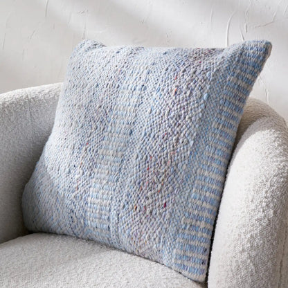 Light Blue & White Bohemian Pattern Outdoor Scatter Cushion 45x45cm – Click Style