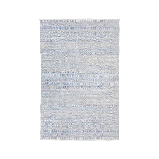 Light Blue & White Bohemian Pattern Rectangular Outdoor Rug 230x160cm – Click Style
