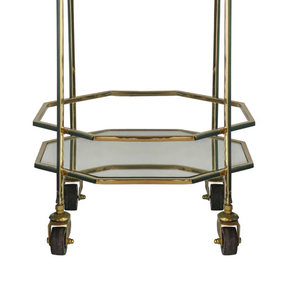 Manuel Compact Octagonal Gold Cocktail Trolley – Click Style