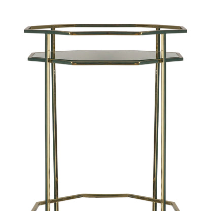 Manuel Compact Octagonal Gold Cocktail Trolley – Click Style