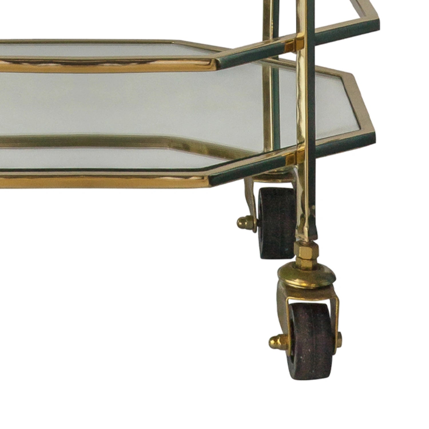 Manuel Compact Octagonal Gold Cocktail Trolley – Click Style