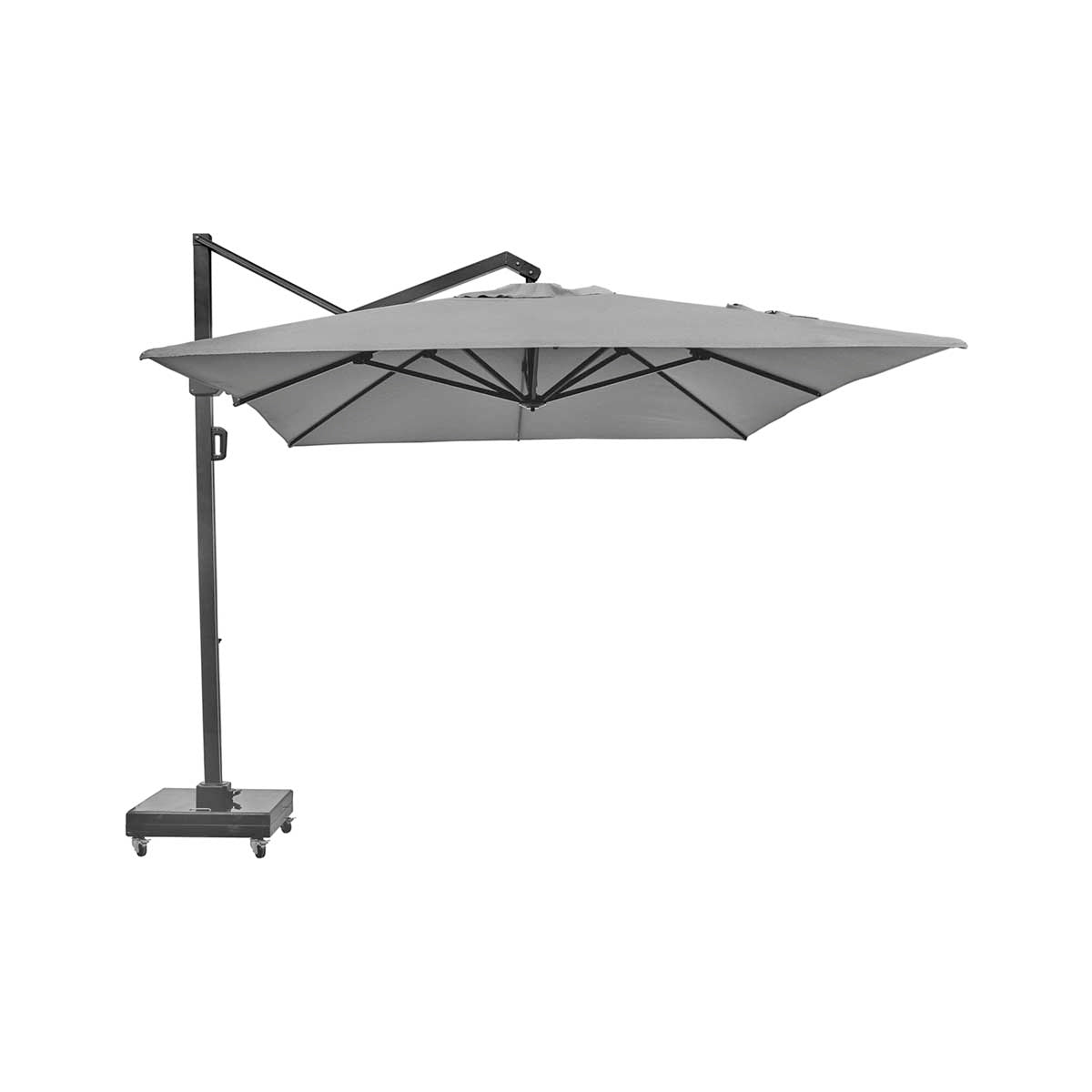 Modena Black Polished Granite Heavy Duty Cantilever Parasol Base 150kg – Click Style