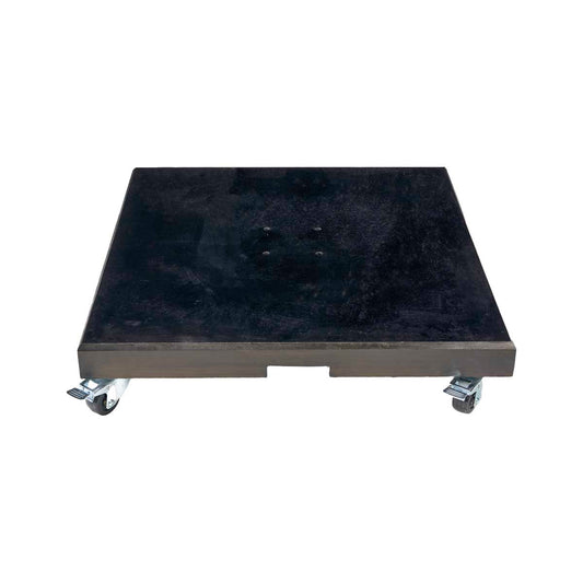 Modena Polished Black Granite Cantilever Parasol Base with Wheels 90kg – Click Style