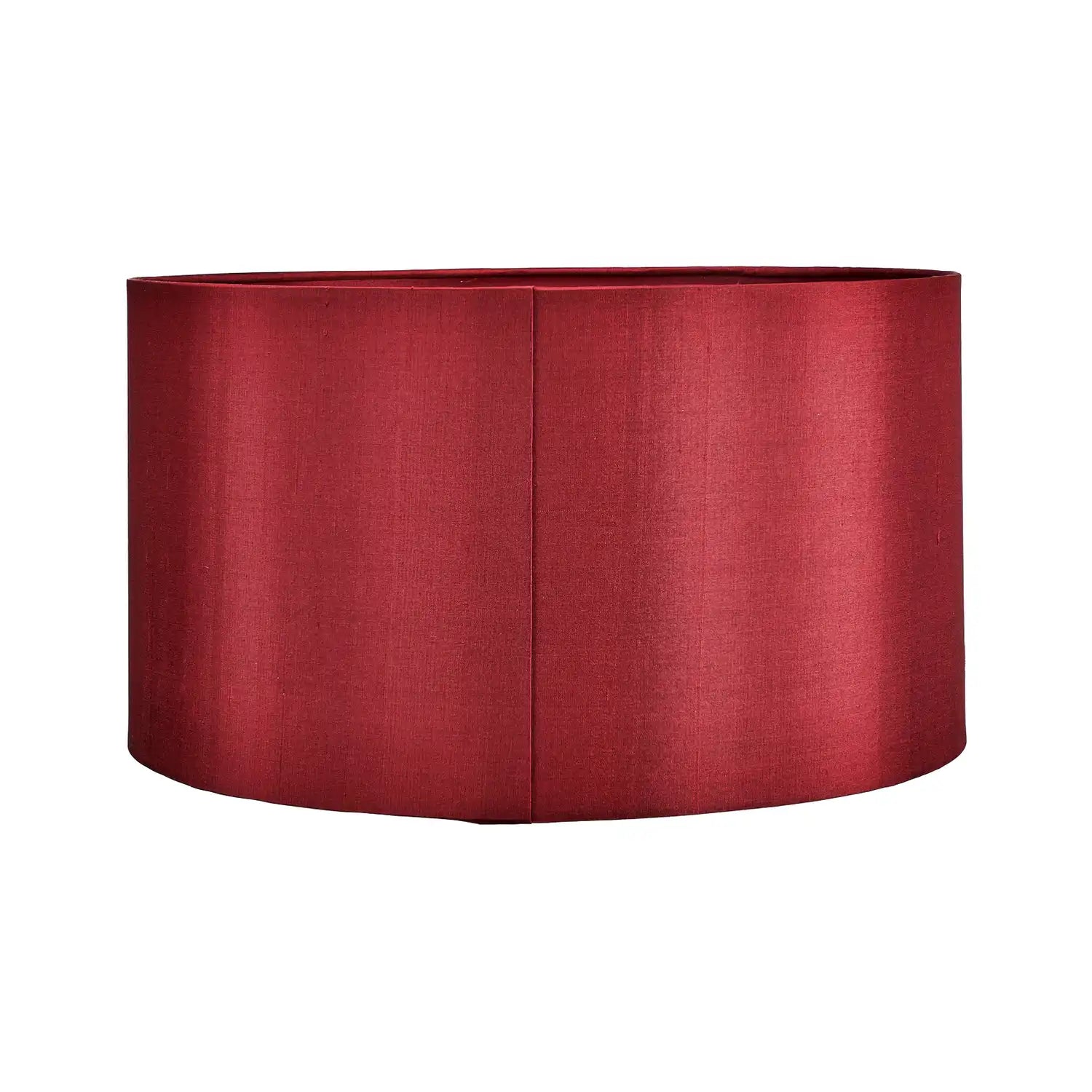 Mulberry Red Silk Self Lined Drum Lampshade 35cm/14in – Click Style