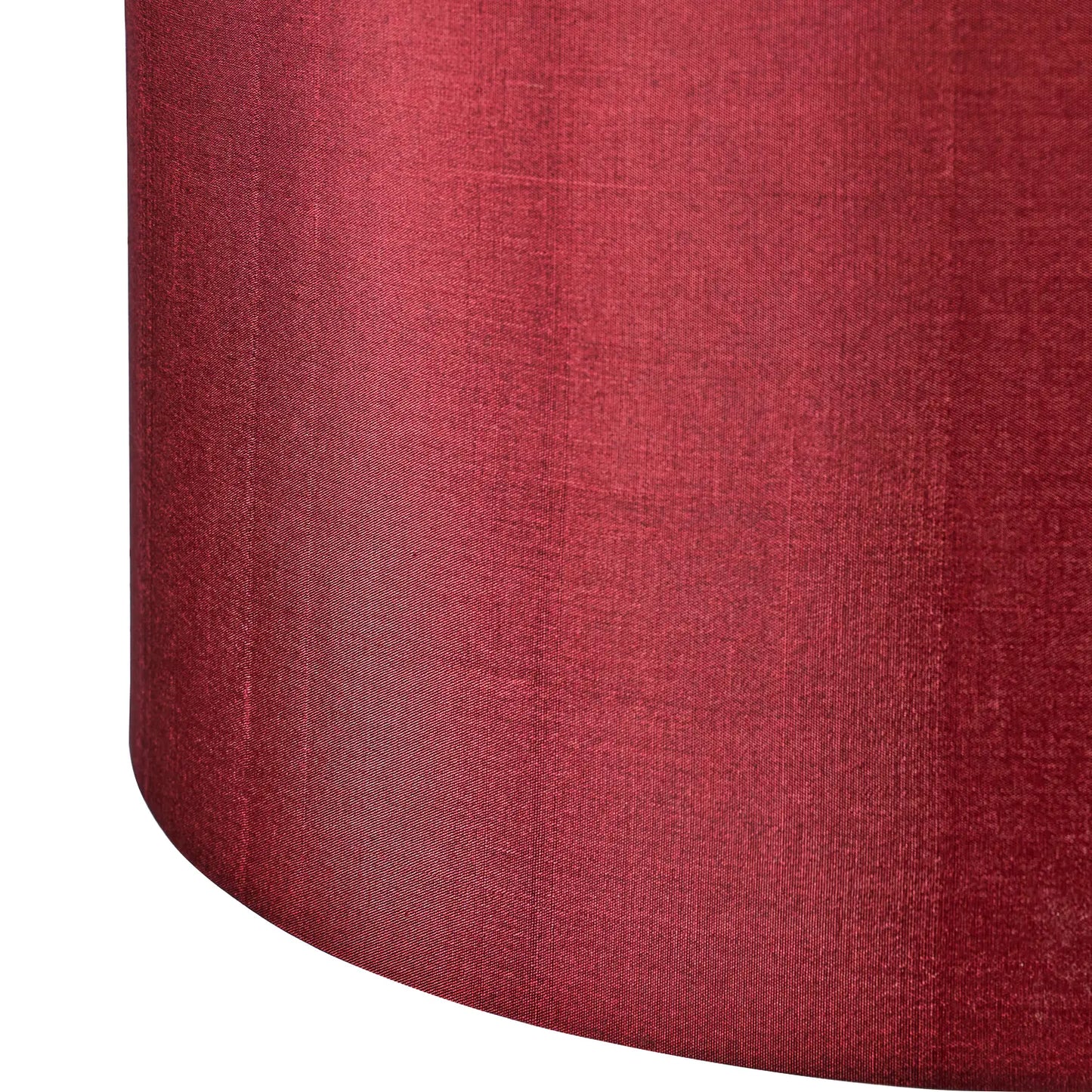 Mulberry Red Silk Self Lined Drum Lampshade 35cm/14in – Click Style