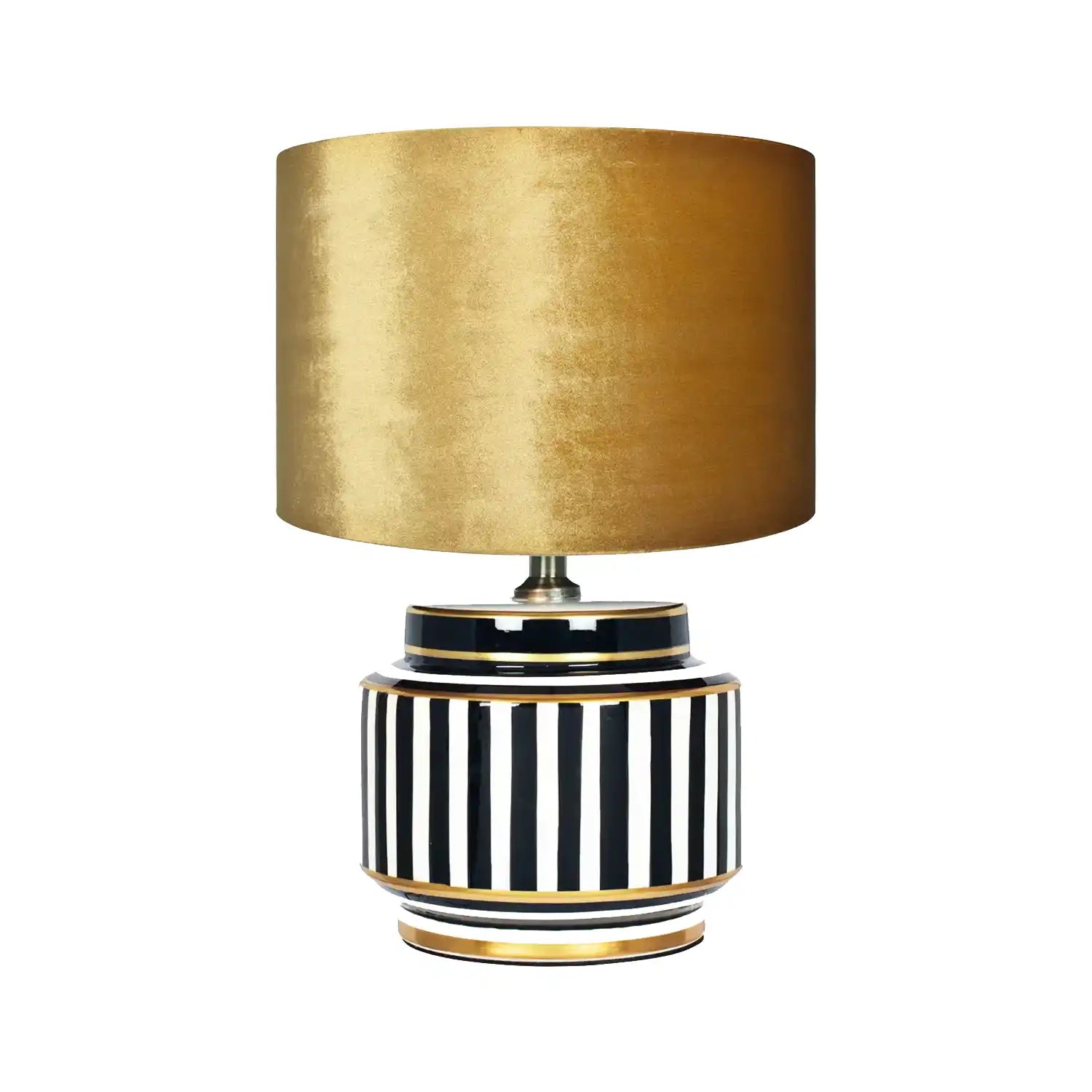 Mustard Yellow Velvet Drum Lampshade 30cm/12in – Click Style