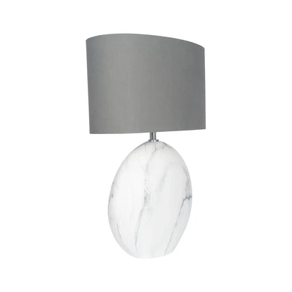 Obel Large Marble Effect Ceramic Table Lamp 53x38x21cm – Click Style