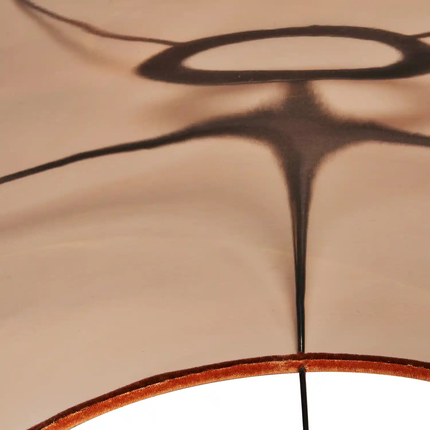 Orange Brown Velvet Drum Lampshade 30cm/12in – Click Style