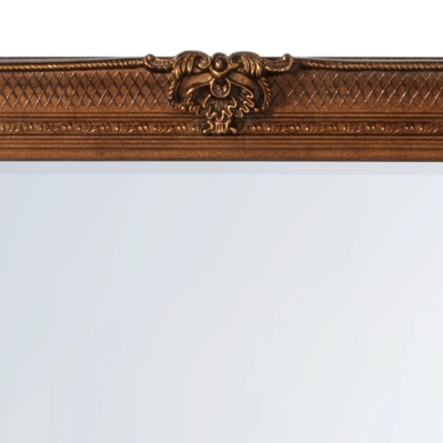 Ornate Rectangular Gold Wall Mirror 109.5x79x6.5cm – Click Style