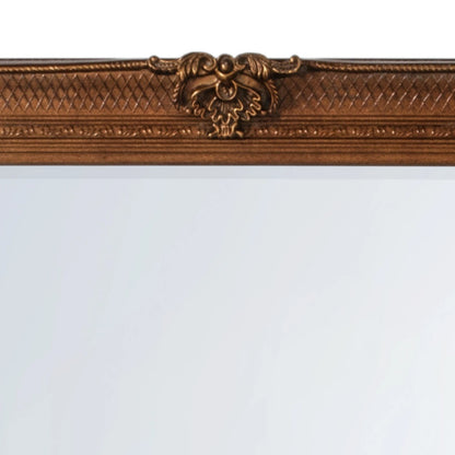 Ornate Rectangular Gold Wall Mirror 109.5x79x6.5cm – Click Style