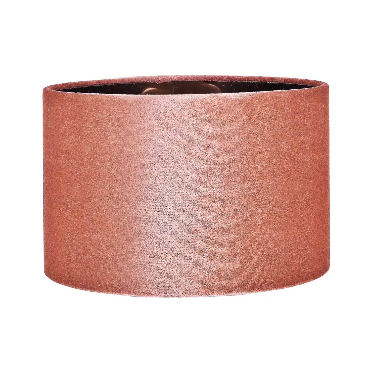 Peach Velvet Drum Lampshade 30cm/12in – Click Style