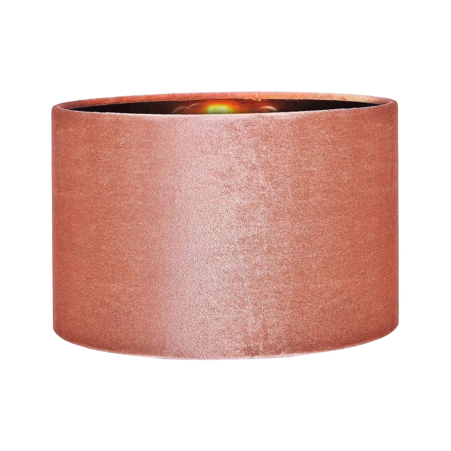 Peach Velvet Drum Lampshade 30cm/12in – Click Style