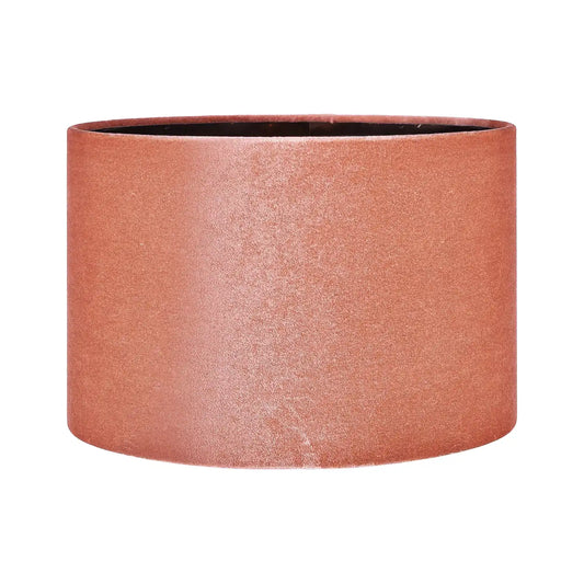 Peach Velvet Drum Lampshade 35cm/14in – Click Style