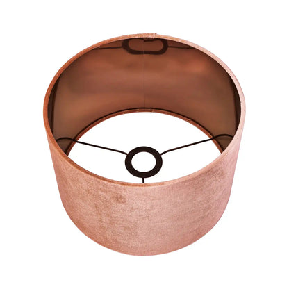 Peach Velvet Drum Lampshade 35cm/14in – Click Style