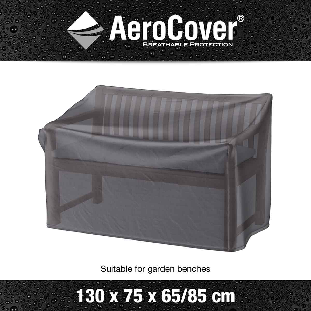 Platinum AeroCover Bench Garden Furniture Cover 130x75x65/85cm – Click Style