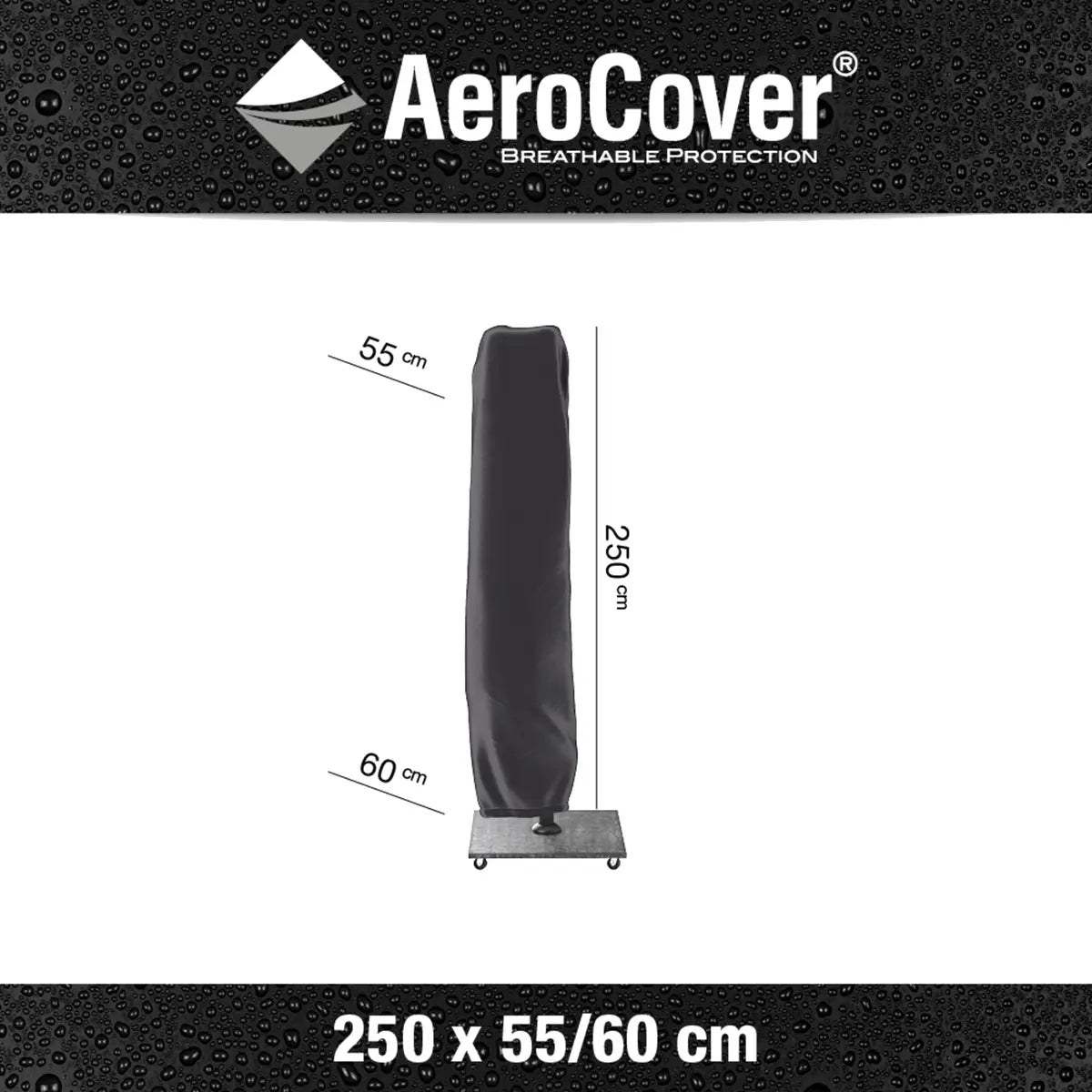 Platinum AeroCover Cantilever Parasol Cover 250x60cm – Click Style