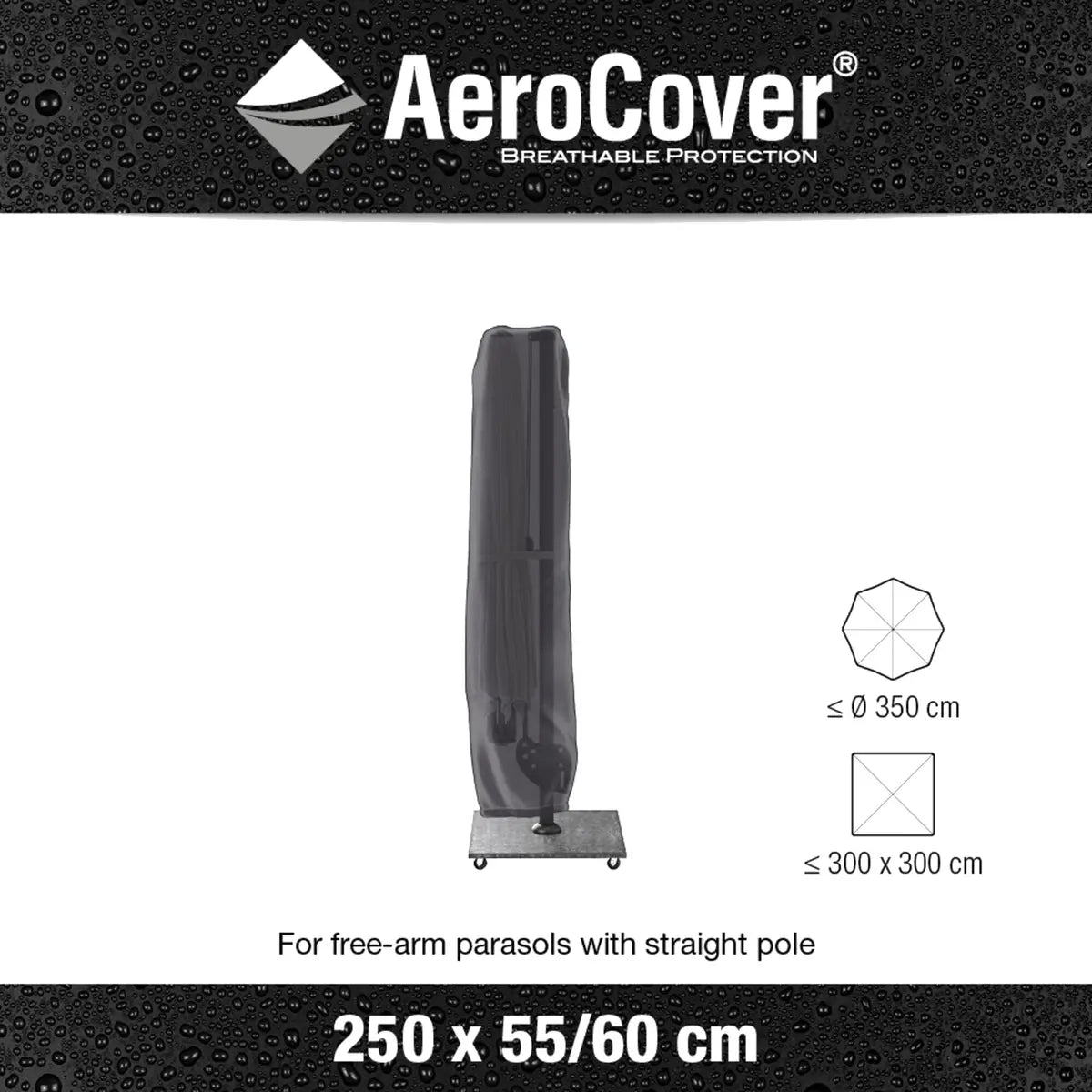 Platinum AeroCover Cantilever Parasol Cover 250x60cm – Click Style