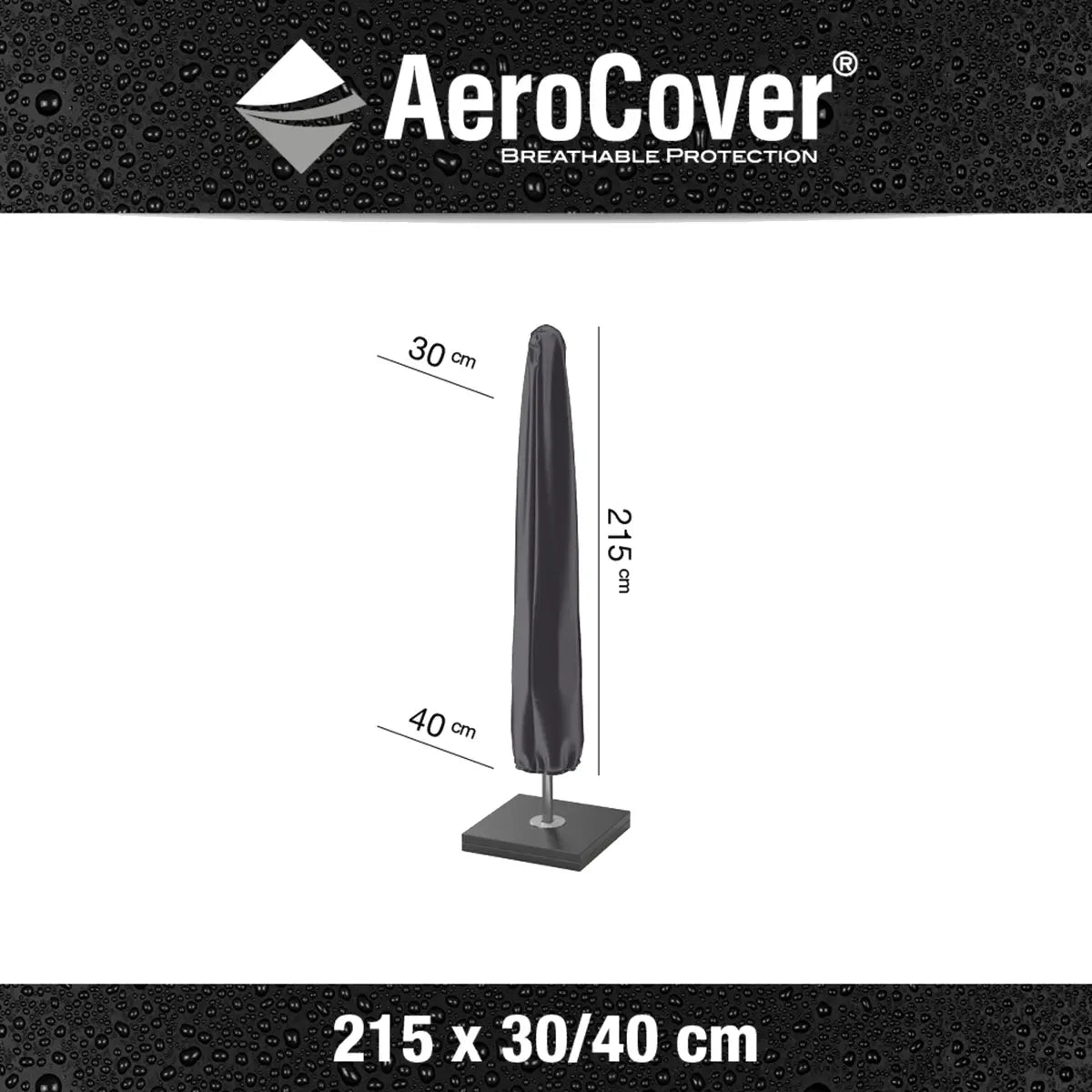 Platinum AeroCover Centre Pole Parasol Cover 215x40cm – Click Style