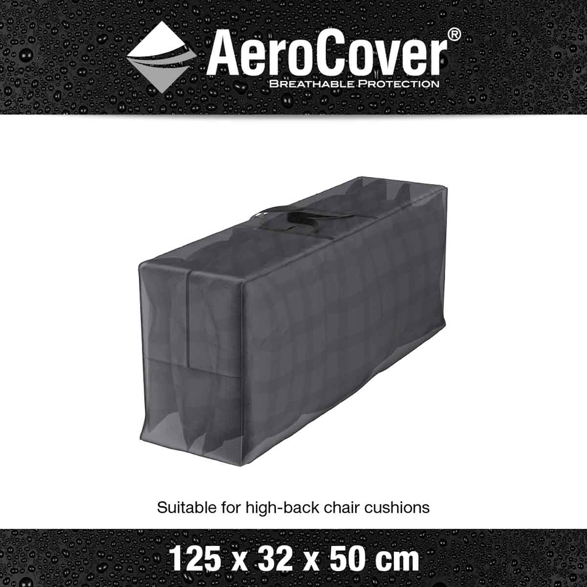 Platinum AeroCover Garden Cushion Storage Bag 125x32x50cm – Click Style