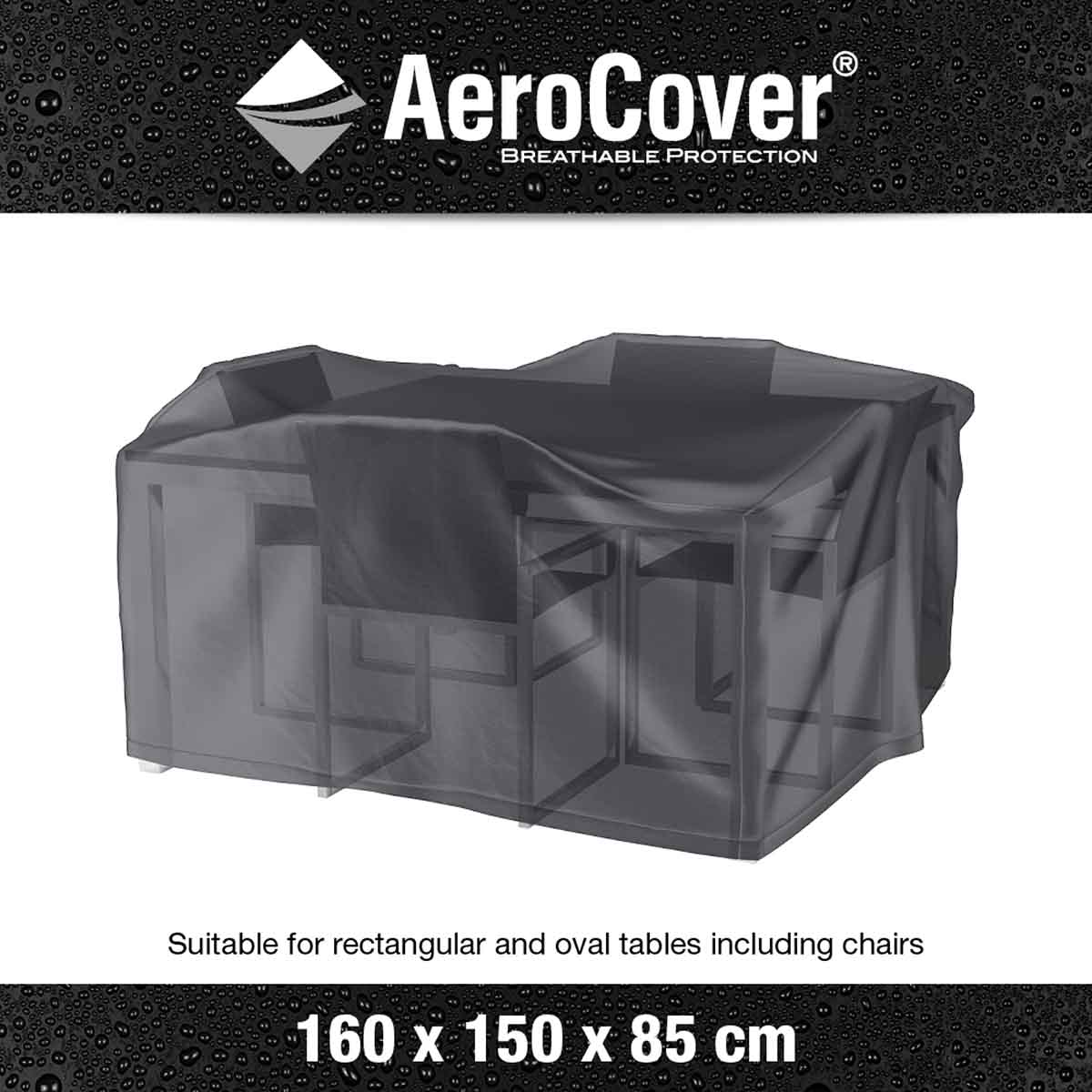 Platinum AeroCover Garden Furniture Cover 160x150x85cm – Click Style