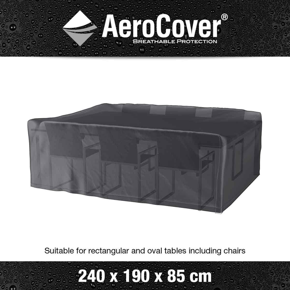 Platinum AeroCover Garden Furniture Cover 240x190x85cm – Click Style