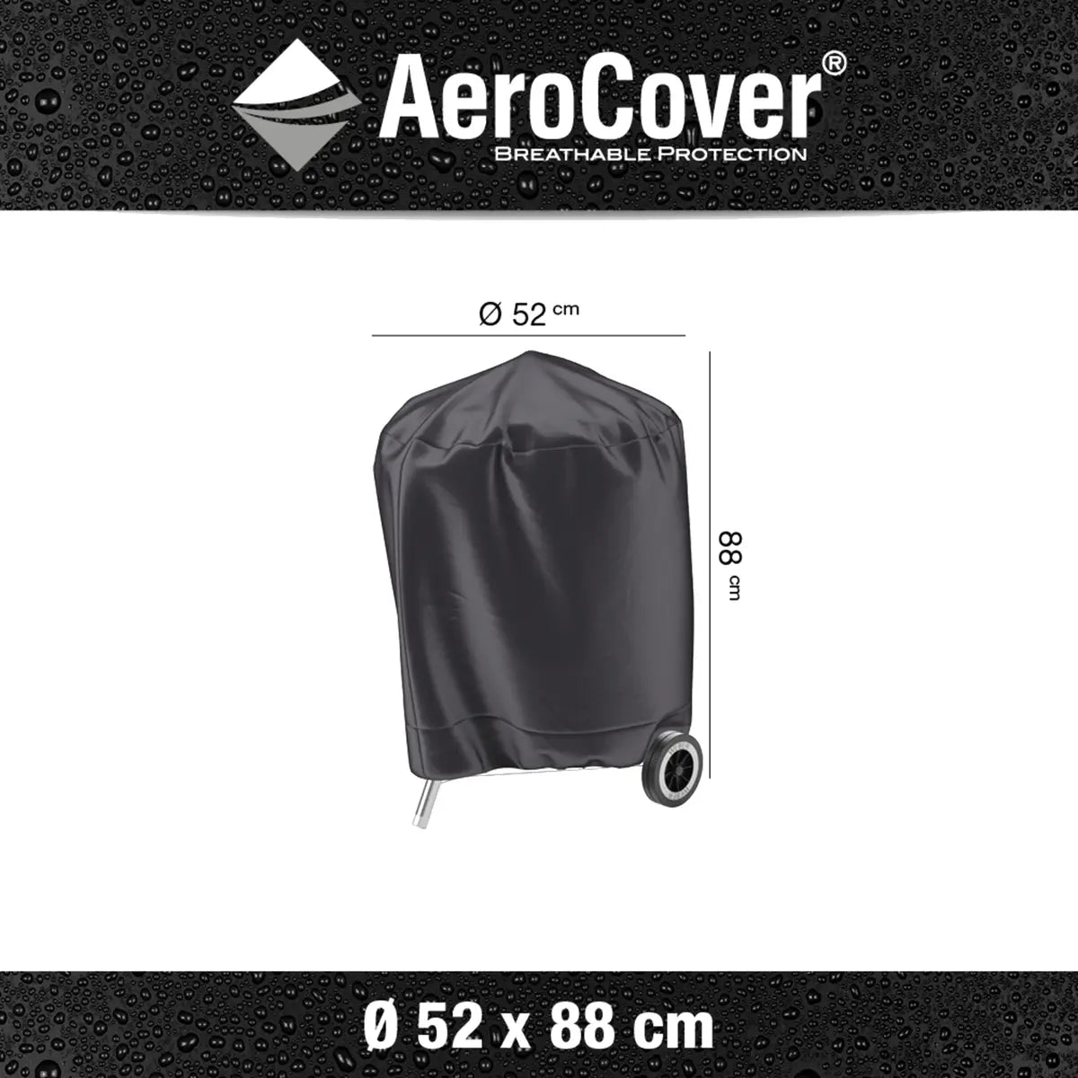 Platinum AeroCover Kettle Barbecue Cover 52x88cm – Click Style